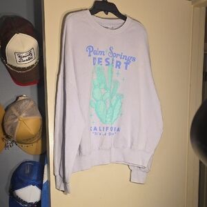 Palm Springs Desert Graphic Sweater - White~ Might Fine